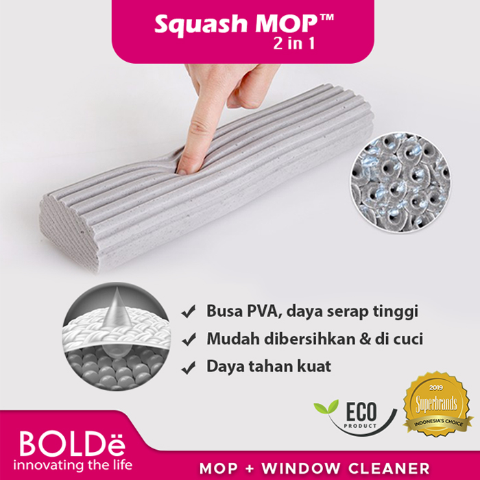 Bolde Super MOP Squash Mop 2 in 1 - Pink